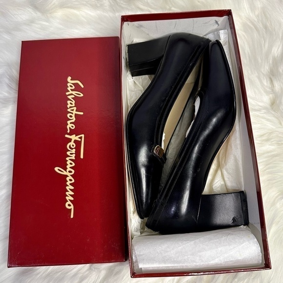 SALVATORE FERRAGAMO nero calf leather black shoes - Picture 11 of 11